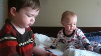 These are just a couple pictures I took today of the boys.