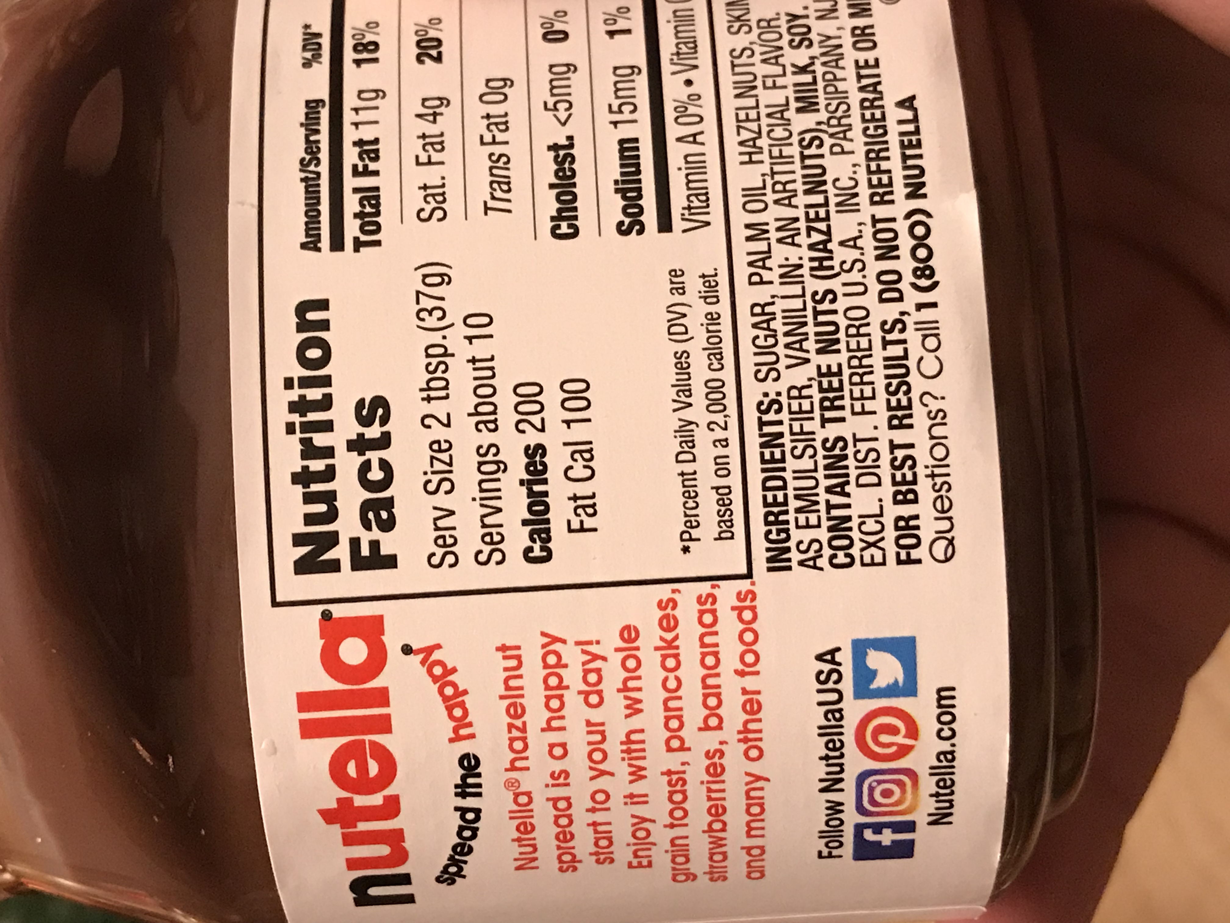 #1 Ingredient in Nutella is…